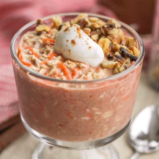 Healthy Carrot Cake Oatmeal