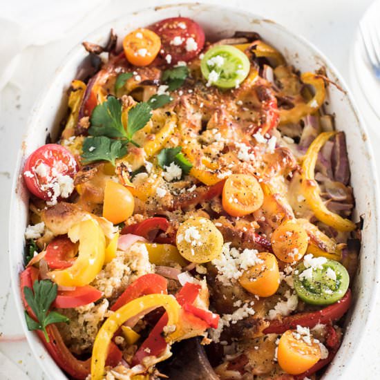 Tomato and Feta Quinoa Casserole