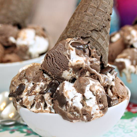 Homemade Phish Food Ice Cream