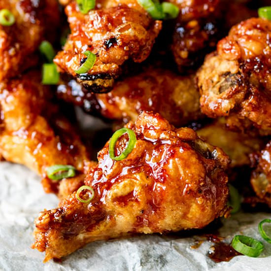 Sticky Crispy Asian Chicken Wings