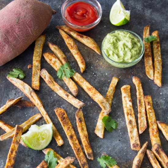 ROASTED WHITE SWEET POTATO FRIES