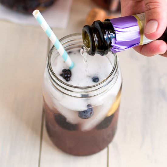 Pineapple Berry Prosecco Cocktail