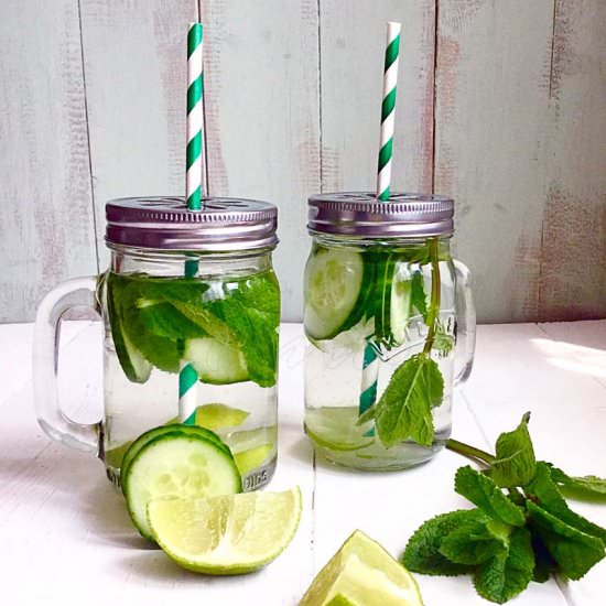 Cucumber Mint & Lime Detox Water