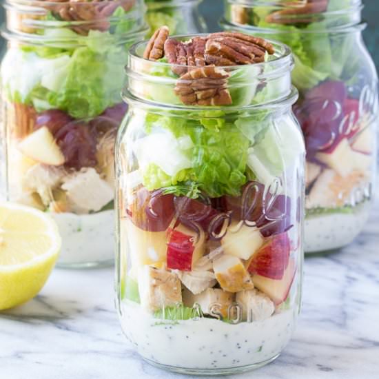 Chicken Salad Mason Jar Salads