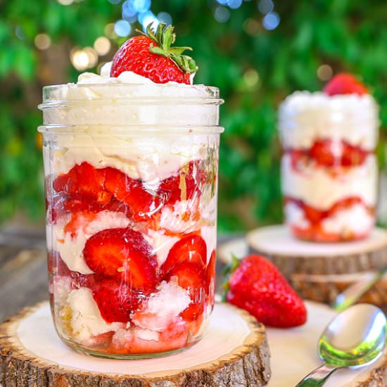 Strawberry Cheesecake Trifle