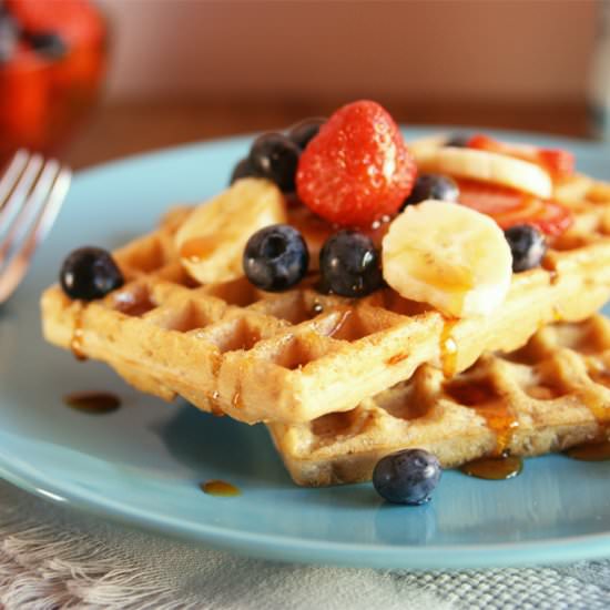 Red Lentil Gluten-Free Waffles