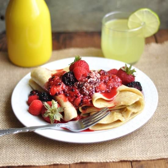 Berry Compote Crêpes