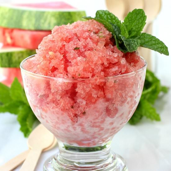 Watermelon Vodka Granita