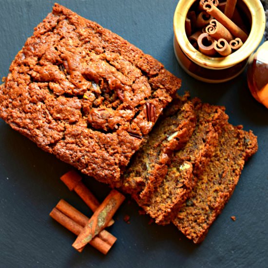 Whole Wheat Zucchini Pecan Bread