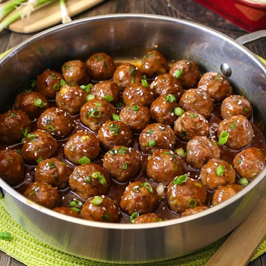 Saucy Teriyaki Meatballs