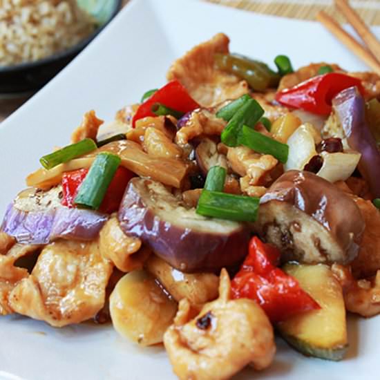 Spicy Szechuan Chicken & Eggplant