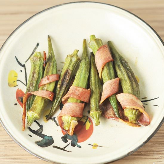 Chili Bacon Okra Bites