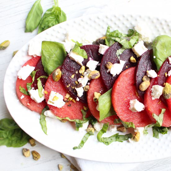 Roasted Beet and Watermelon Salad