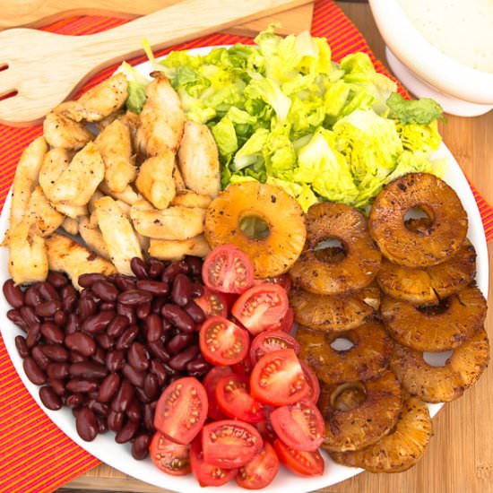 Grilled Chicken and Pineapple Salad