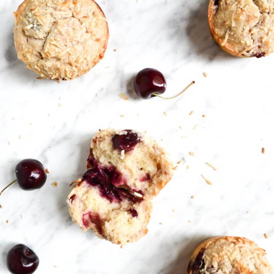 Cherry Coconut Muffins