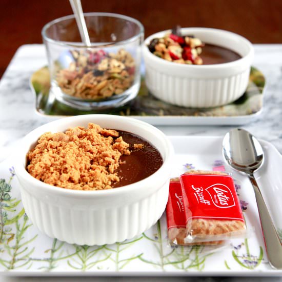 Baked Dark Chocolate Pudding