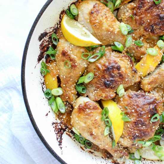 Spicy Sesame Roast Chicken