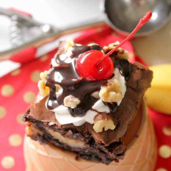 Banana Split Brownies