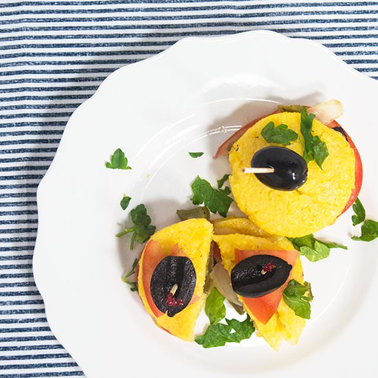 Polenta Grilled Veggie Bites