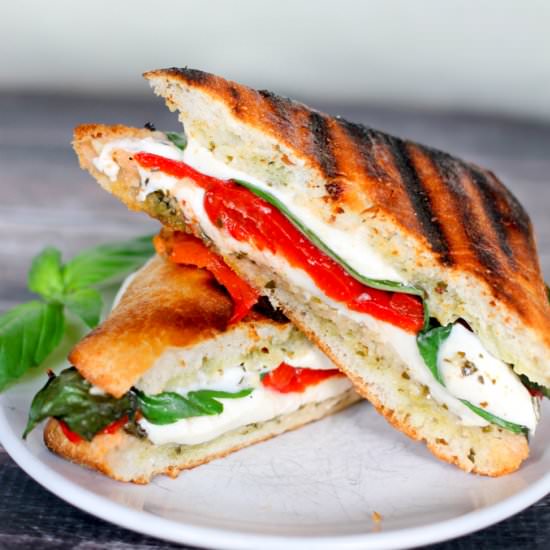 Roasted Red Pepper Grilled Cheese