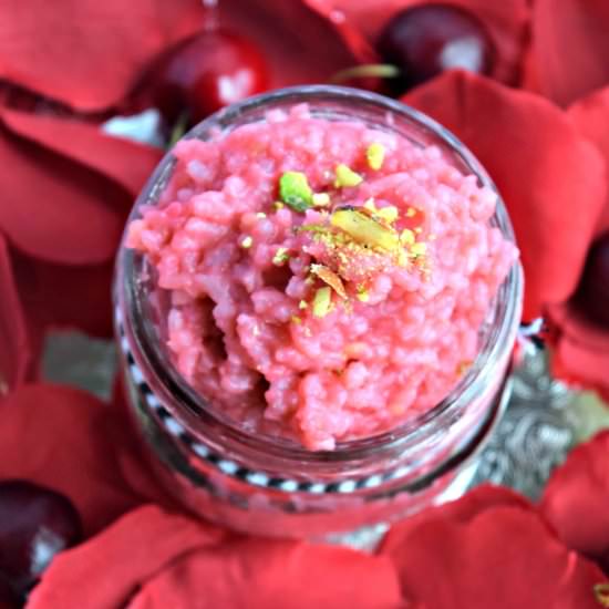 Cherry Flavored Sweet Pongal