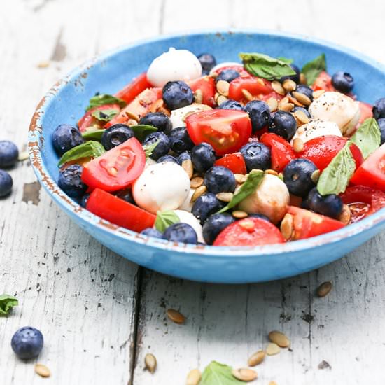 Blueberry Caprese Salad