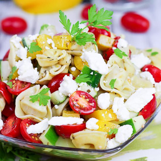 Greek Tortellini Pasta Salad