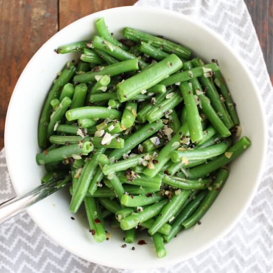 Green Beans with Mustard Seeds
