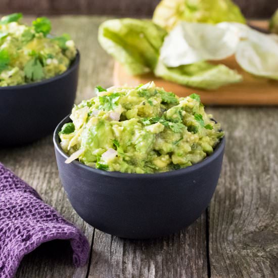 Roasted Tomatillo Guacamole