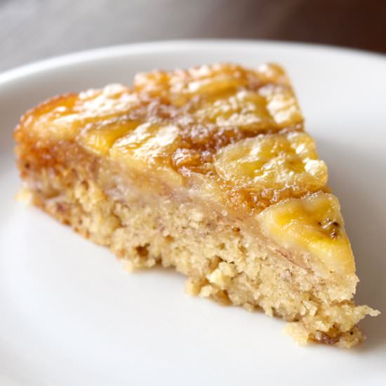 Banana Coconut Upside Down Cake