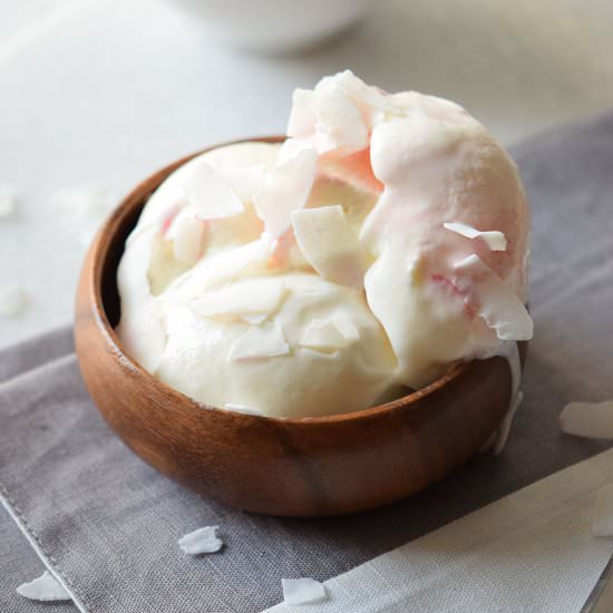 Homemade Coconut Ice Cream