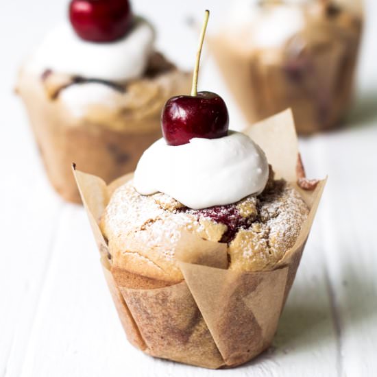Gluten Free Paleo Cherry Muffins