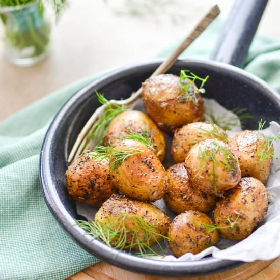 New Potatoes from the Pan