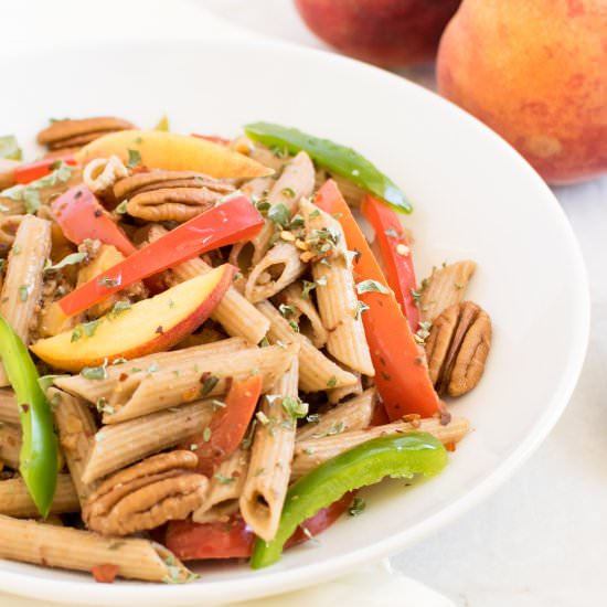 Peach Pecan Pasta