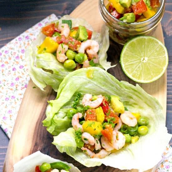 Shrimp Sweet Pea Salad Boats