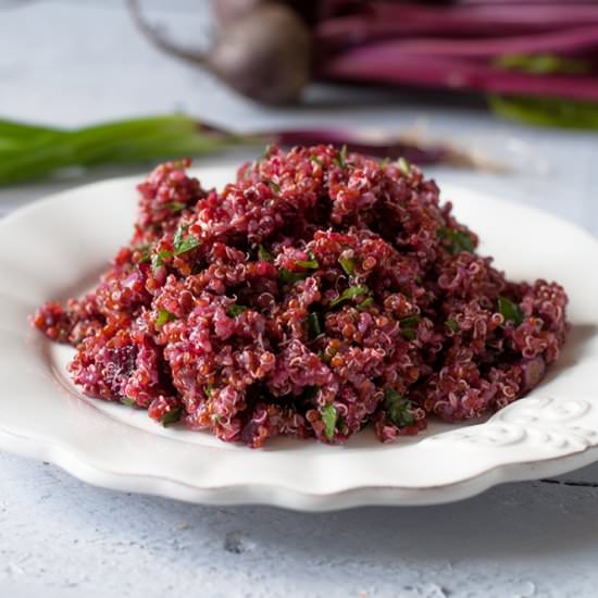 Red Quinoa and Beet Salad