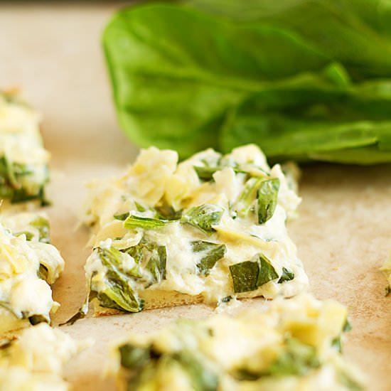 Artichoke Spinach Dip Flatbread
