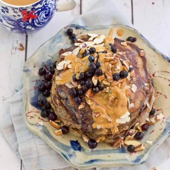 Health Nut Blueberry Pancakes