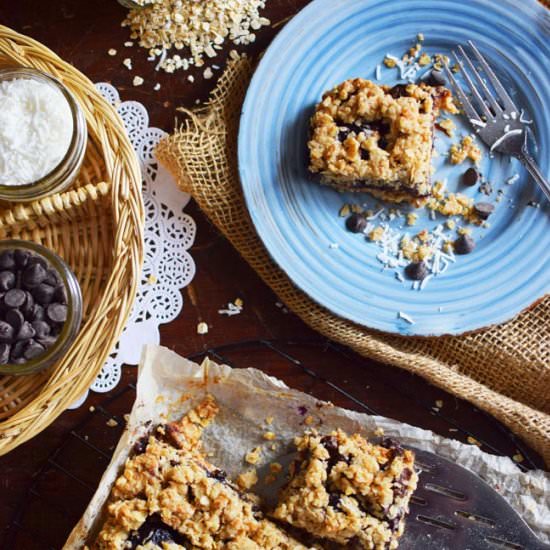 Coconut Cherry Chocolate Chia Bars