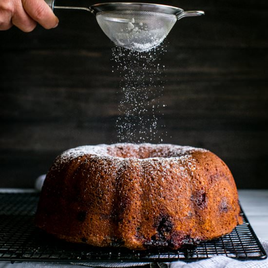 Blueberry Cinnamon Yogurt Cake