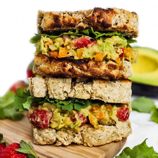 Strawberry Avo Chickpea Sandwich