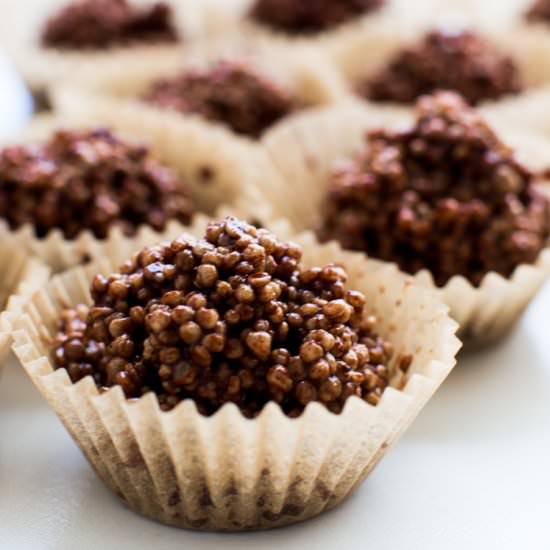 Dark Chocolate Quinoa Crispies
