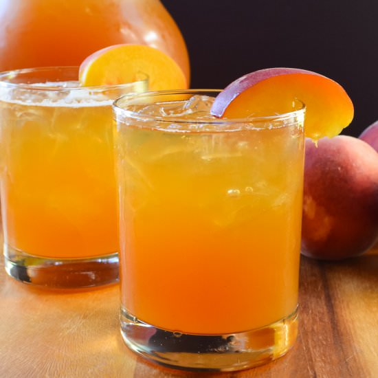 Peach Whiskey Iced Tea