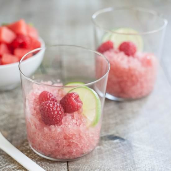 Watermelon Rosé Granita