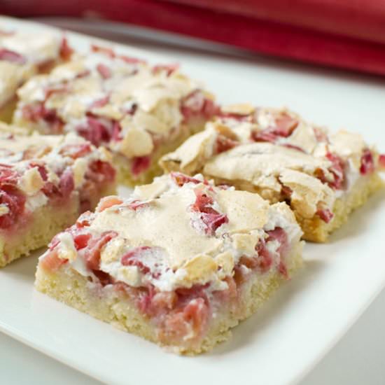 Rhubarb Meringue Cake