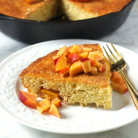 Nectarine Skillet Cake