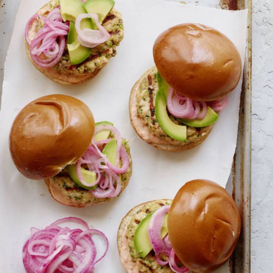 Spiced Salmon Burgers