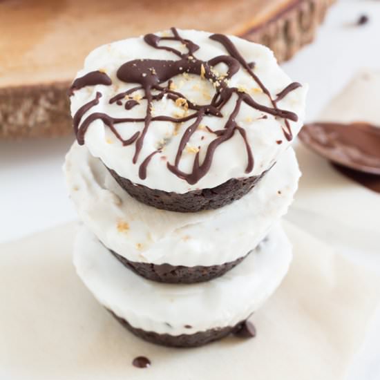 Vegan S’mores Ice Cream Cupcakes
