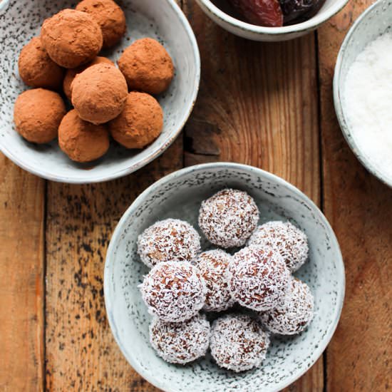 Date, Coconut & Cacao Truffles