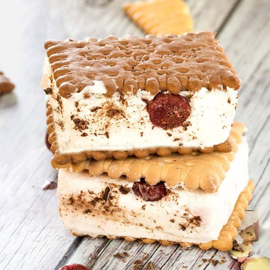 Black-Forest Ice-Cream Sandwiches